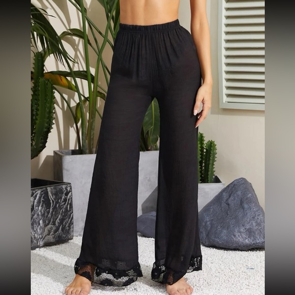 SHEIN Pants - BRAND NEW black beach bottoms